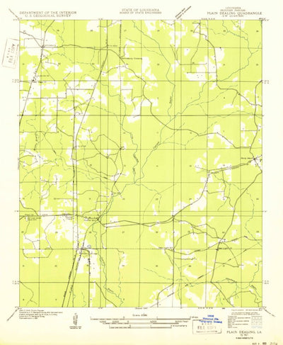 United States Geological Survey Hughes, LA (1950, 31680-Scale) digital map