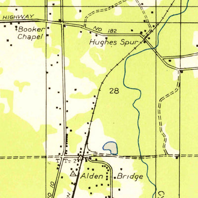 United States Geological Survey Hughes, LA (1950, 31680-Scale) digital map