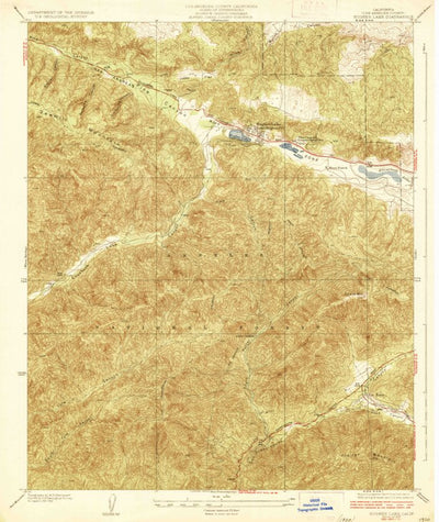 United States Geological Survey Hughes Lake, CA (1937, 24000-Scale) digital map