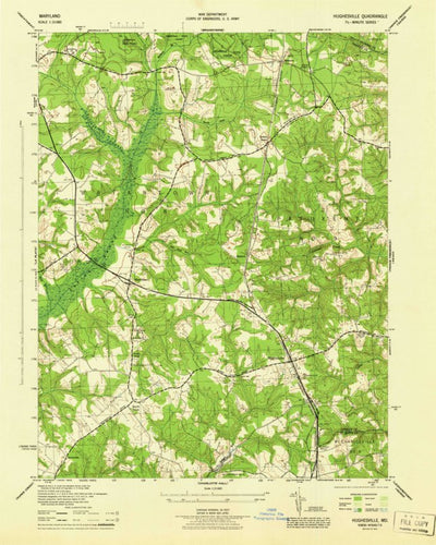 United States Geological Survey Hughesville, MD (1944, 31680-Scale) digital map