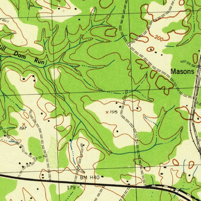 United States Geological Survey Hughesville, MD (1944, 31680-Scale) digital map