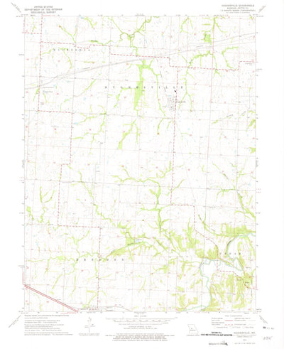 United States Geological Survey Hughesville, MO (1973, 24000-Scale) digital map