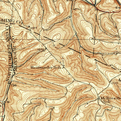 United States Geological Survey Hughesville, PA (1935, 62500-Scale) digital map