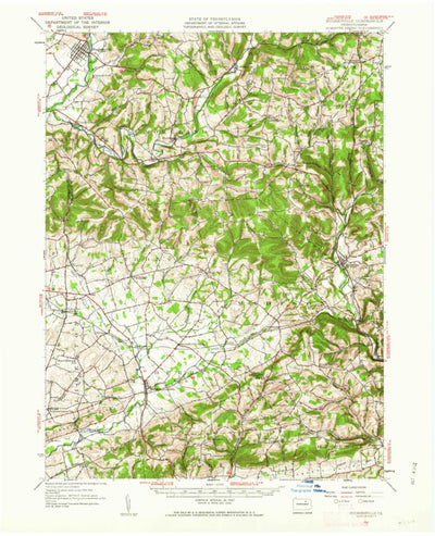 United States Geological Survey Hughesville, PA (1953, 62500-Scale) digital map