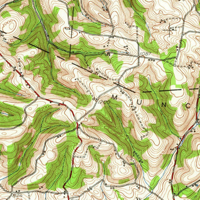United States Geological Survey Hughesville, PA (1953, 62500-Scale) digital map
