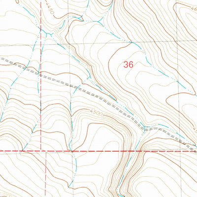 United States Geological Survey Hughet Spring, OR (1980, 24000-Scale) digital map