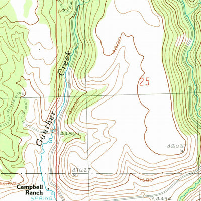 United States Geological Survey Hughet Valley, OR (1990, 24000-Scale) digital map