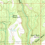 United States Geological Survey Hughet Valley, OR (1990, 24000-Scale) digital map