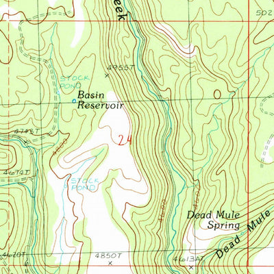 United States Geological Survey Hughet Valley, OR (1990, 24000-Scale) digital map