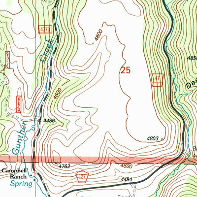 United States Geological Survey Hughet Valley, OR (1999, 24000-Scale) digital map