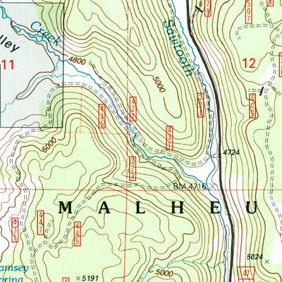 United States Geological Survey Hughet Valley, OR (1999, 24000-Scale) digital map