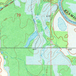 United States Geological Survey Hugo Dam, OK (1971, 24000-Scale) digital map