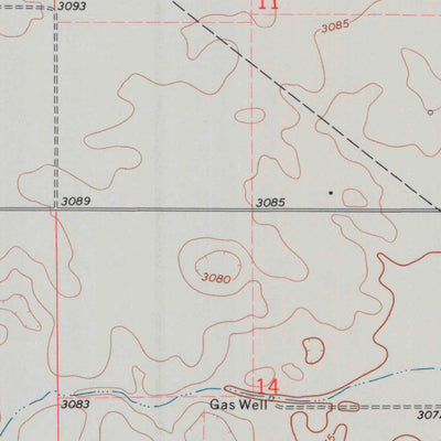 United States Geological Survey Hugoton, KS (1974, 24000-Scale) digital map