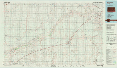 United States Geological Survey Hugoton, KS (1983, 100000-Scale) digital map