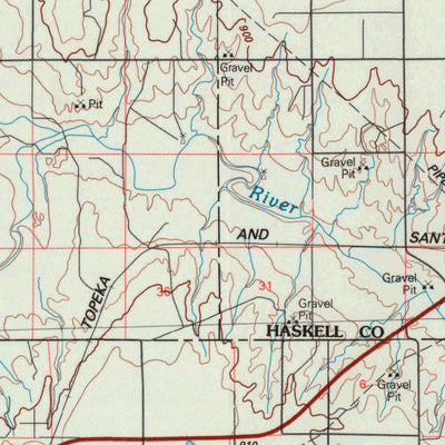 United States Geological Survey Hugoton, KS (1983, 100000-Scale) digital map