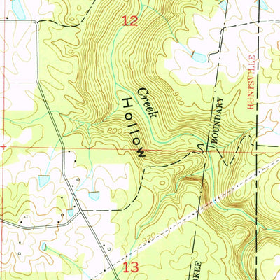 United States Geological Survey Hulaco, AL (1976, 24000-Scale) digital map
