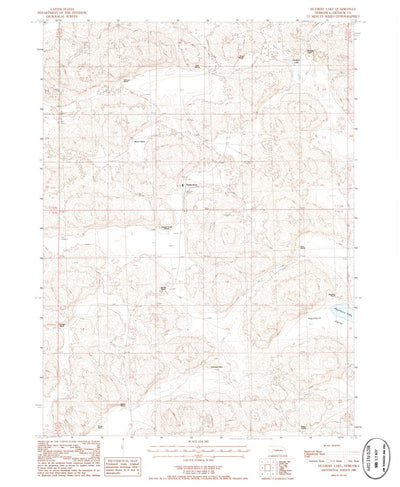 United States Geological Survey Hulbert Lake, NE (1986, 24000-Scale) digital map
