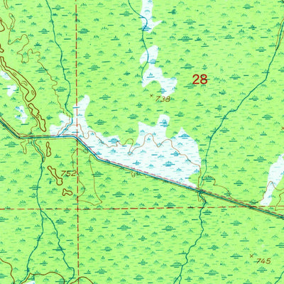 United States Geological Survey Hulbert, MI (1951, 24000-Scale) digital map