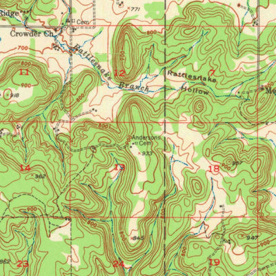 United States Geological Survey Hulbert, OK (1948, 62500-Scale) digital map
