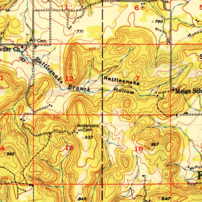 United States Geological Survey Hulbert, OK (1950, 62500-Scale) digital map