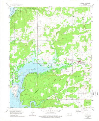 United States Geological Survey Hulbert, OK (1974, 24000-Scale) digital map