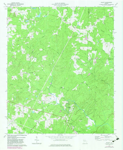 United States Geological Survey Hulett, GA (1973, 24000-Scale) digital map
