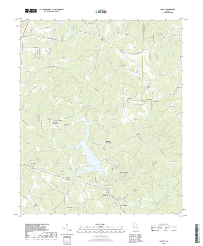United States Geological Survey Hulett, GA (2020, 24000-Scale) digital map