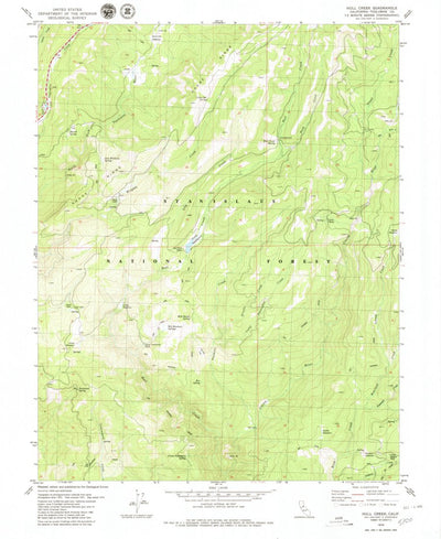 United States Geological Survey Hull Creek, CA (1979, 24000-Scale) digital map