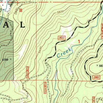 United States Geological Survey Hull Creek, CA (2001, 24000-Scale) digital map