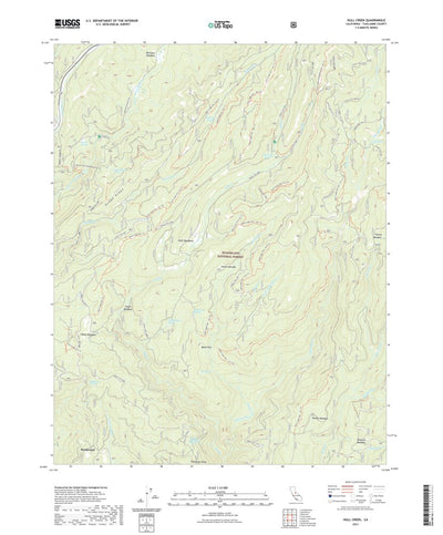 United States Geological Survey Hull Creek, CA (2021, 24000-Scale) digital map