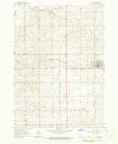 United States Geological Survey Hull, IA (1964, 24000-Scale) digital map