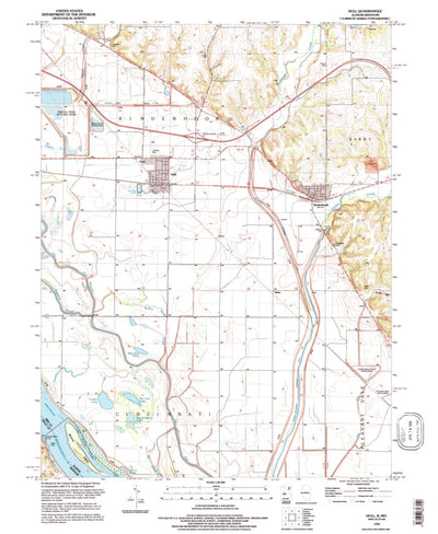 United States Geological Survey Hull, IL-MO (1993, 24000-Scale) digital map