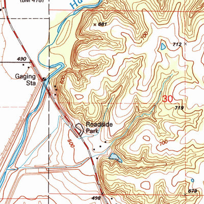 United States Geological Survey Hull, IL-MO (1993, 24000-Scale) digital map