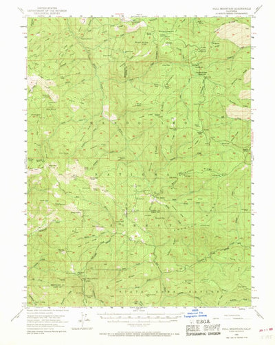United States Geological Survey Hull Mountain, CA (1952, 62500-Scale) digital map