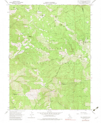 United States Geological Survey Hull Mountain, CA (1967, 24000-Scale) digital map