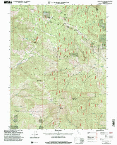 United States Geological Survey Hull Mountain, CA (1996, 24000-Scale) digital map