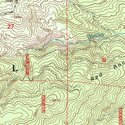 United States Geological Survey Hull Mountain, CA (1996, 24000-Scale) digital map
