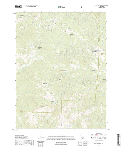 United States Geological Survey Hull Mountain, CA (2021, 24000-Scale) digital map