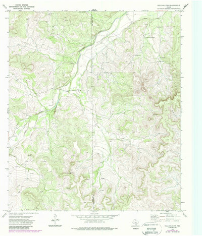United States Geological Survey Hulldale NW, TX (1972, 24000-Scale) digital map
