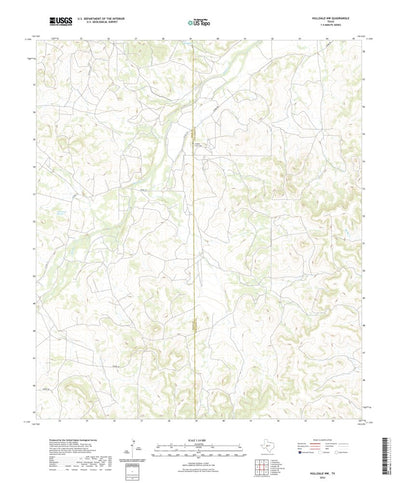 United States Geological Survey Hulldale NW, TX (2022, 24000-Scale) digital map
