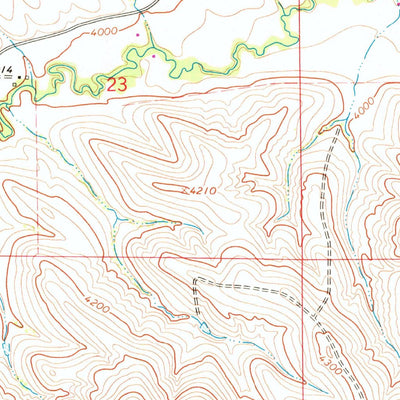 United States Geological Survey Hultz Draw, WY (1964, 24000-Scale) digital map