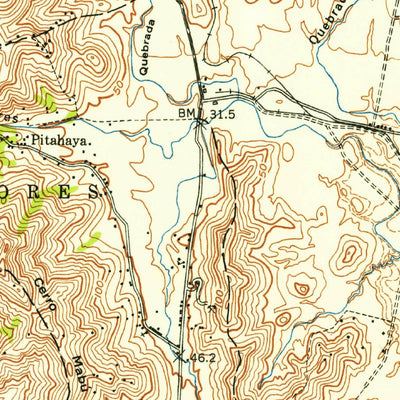United States Geological Survey Humacao, PR (1952, 30000-Scale) digital map