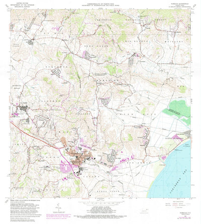 United States Geological Survey Humacao, PR (1967, 20000-Scale) digital map