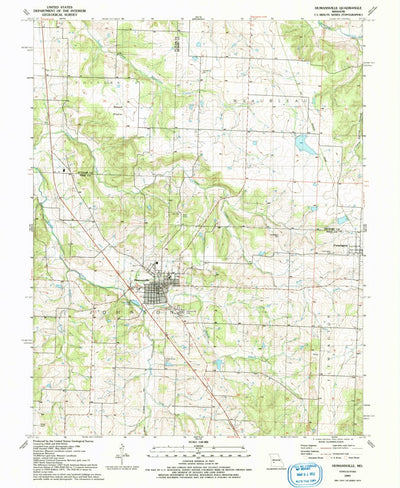 United States Geological Survey Humansville, MO (1991, 24000-Scale) digital map