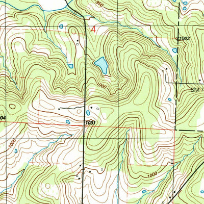 United States Geological Survey Humansville, MO (1991, 24000-Scale) digital map