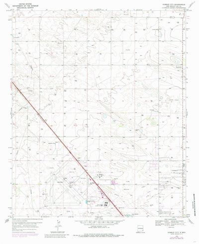 United States Geological Survey Humble City, NM (1969, 24000-Scale) digital map