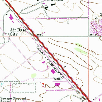United States Geological Survey Humble City, NM (1969, 24000-Scale) digital map