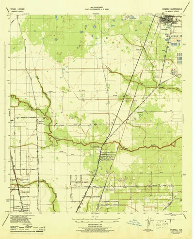 United States Geological Survey Humble, TX (1946, 31680-Scale) digital map