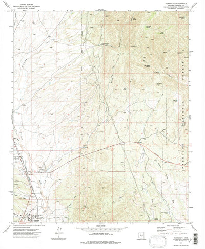 United States Geological Survey Humboldt, AZ (1973, 24000-Scale) digital map