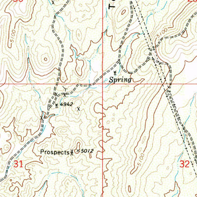 United States Geological Survey Humboldt, AZ (1973, 24000-Scale) digital map
